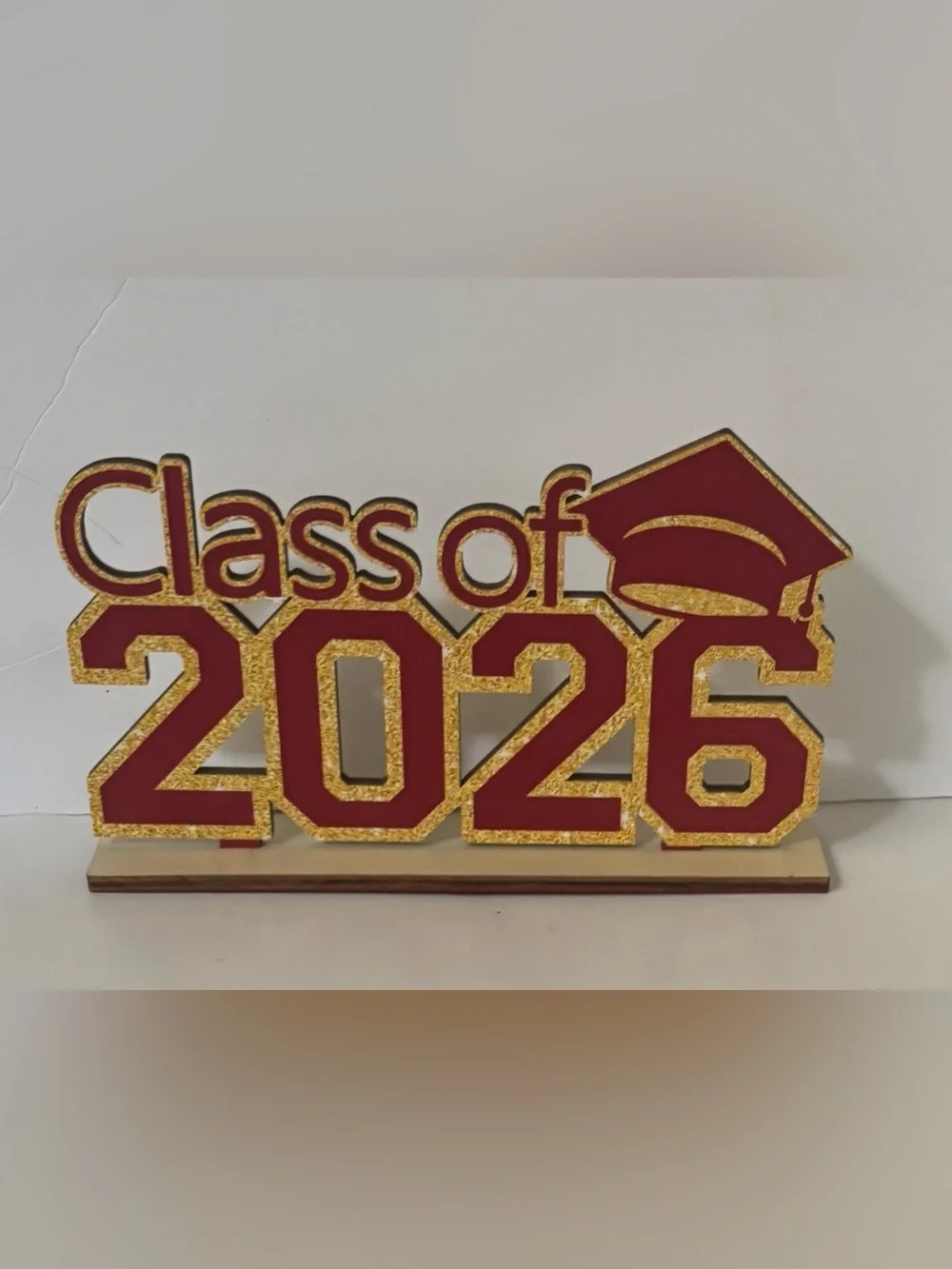 Graduation table signs 4 total & 2 banners maroon & gold